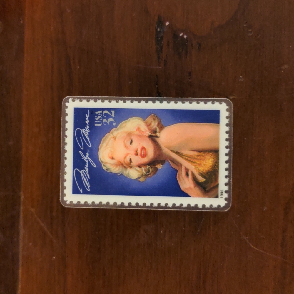 Marilyn Monroe Stamp Pin